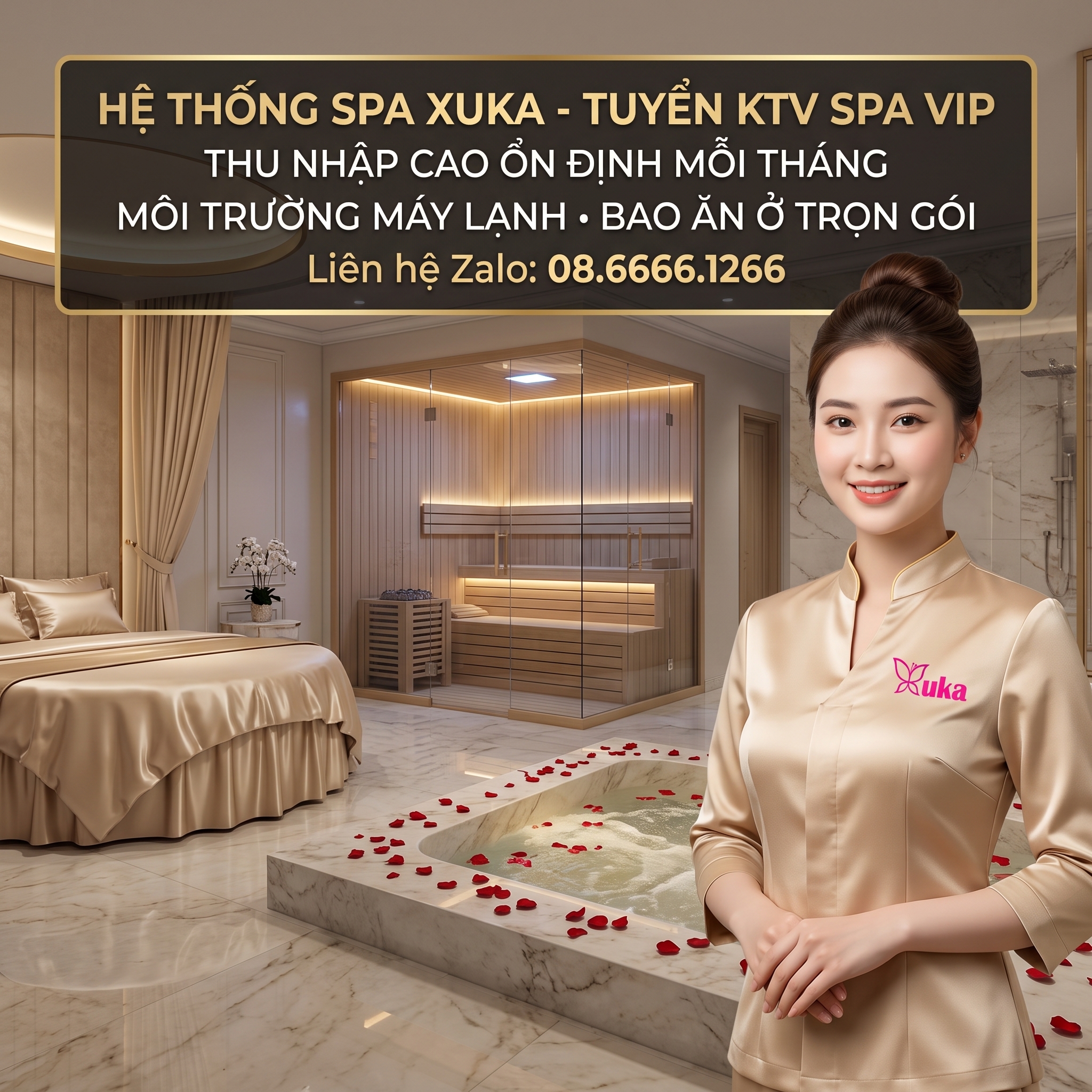 Bồn Sục Thủy Lực Đôi & Ánh Sáng Trị Liệu Huyền Ảo