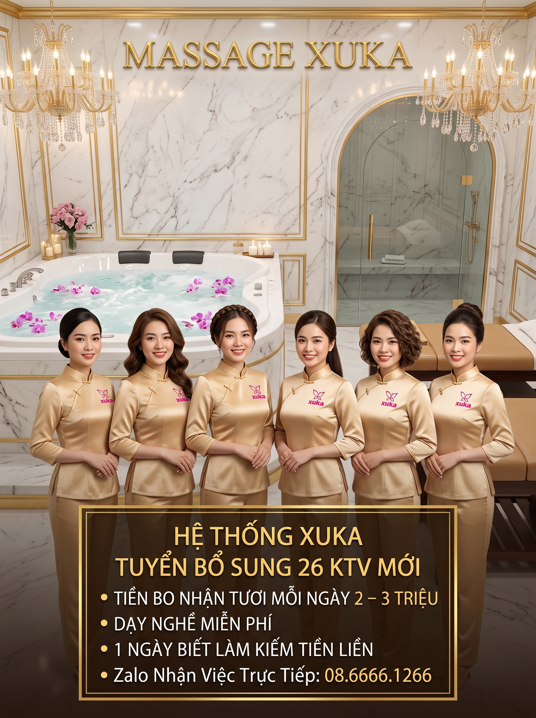KTV nhận tiền bo tươi mỗi ngày sau ca làm việc